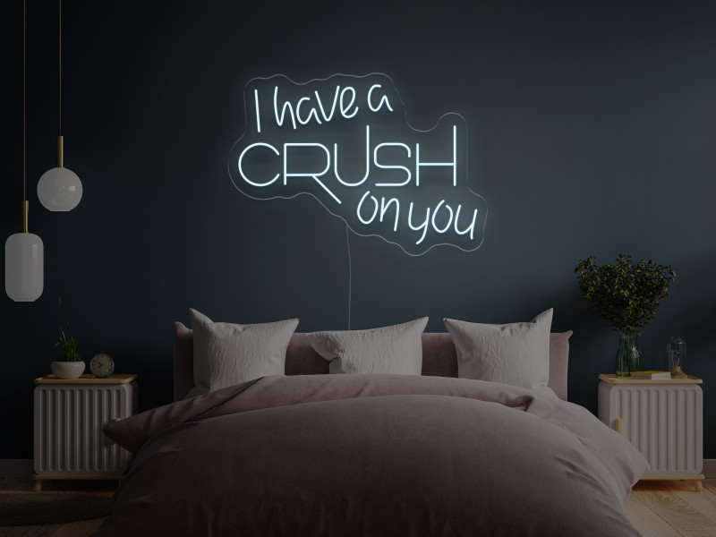 I have a CRUSH on you - Insegne al neon a LED